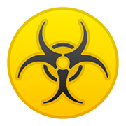 Émoji ☣️ Danger Biologique sur Google Android 8.0.
