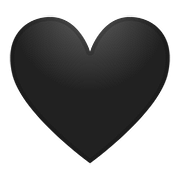 🖤 Emoji Corazón Negro en Google Android 8.0.