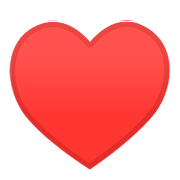 Émoji ♥️ Cœur Cartes sur Google Android 8.0.