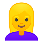 Émoji 👱‍♀️ Femme Blonde sur Google Android 8.0.