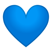 Émoji 💙 Cœur Bleu sur Google Android 8.0.