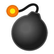 Emoji 💣 Bomba su Google Android 8.0.