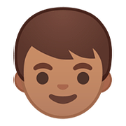 👦🏽 Emoji Menino: Pele Morena na Google Android 8.0.
