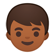 👦🏾 Emoji Menino: Pele Morena Escura na Google Android 8.0.