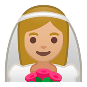 👰🏼 Emoji Person mit Schleier: mittelhelle Hautfarbe Google Android 8.0.