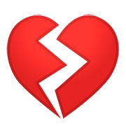 💔 Emoji Coração Partido na Google Android 8.0.