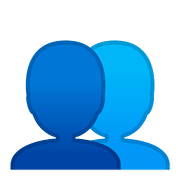 Emoji 👥 Profilo Di Due Persone su Google Android 8.0.