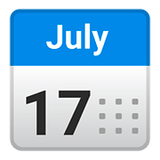 Emoji 📅 Calendario su Google Android 8.0.