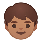 🧒🏽 Emoji Infante: Tono De Piel Medio en Google Android 8.0.