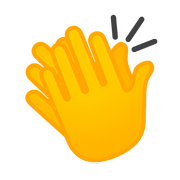 👏 Emoji klatschende Hände Google Android 8.0.
