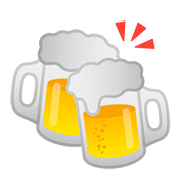 🍻 Emoji Jarras De Cerveza Brindando en Google Android 8.0.