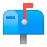 📫 Emoji geschlossener Briefkasten mit Post Google Android 8.0.