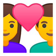 Émoji 💑 Couple Avec Cœur sur Google Android 8.0.