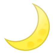 Émoji 🌙 Croissant De Lune sur Google Android 8.0.