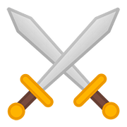 ⚔️ Emoji Espadas Cruzadas en Google Android 8.0.