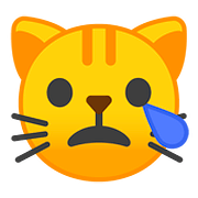 😿 Emoji Rosto De Gato Chorando na Google Android 8.0.