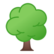 🌳 Emoji árvore Caidiça na Google Android 8.0.