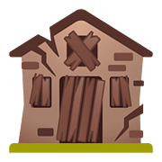 Emoji 🏚️ Casa In Rovina su Google Android 8.0.