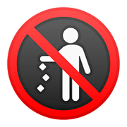 🚯 Emoji Proibido Jogar Lixo No Chão na Google Android 8.0.
