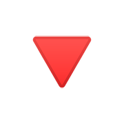 Emoji 🔻 Triangolo Rosso Con Punta Verso Il Basso su Google Android 8.0.