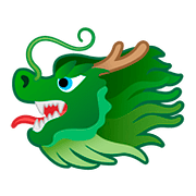 Émoji 🐲 Tête De Dragon sur Google Android 8.0.