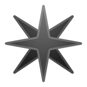 Émoji ✴️ étoile Huit Branches sur Google Android 8.0.