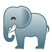 Emoji 🐘 Elefante su Google Android 8.0.