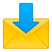Émoji 📩 Enveloppe Avec Flèche sur Google Android 8.0.
