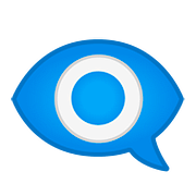 Emoji 👁️‍🗨️ Occhio Nel Fumetto su Google Android 8.0.
