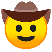 🤠 Emoji Rosto Com Chapéu De Caubói na Google Android 8.0.
