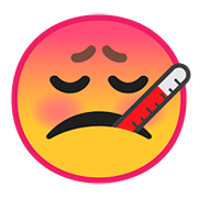Emoji 🤒 Faccina Con Termometro su Google Android 8.0.