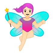 Emoji 🧚🏻 Fata: Carnagione Chiara su Google Android 8.0.