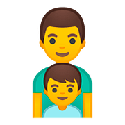 Emoji 👨‍👦 Famiglia: Uomo E Bambino su Google Android 8.0.