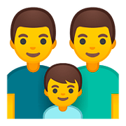 Émoji 👨‍👨‍👦 Famille : Homme, Homme Et Garçon sur Google Android 8.0.