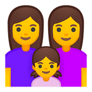 👩‍👩‍👧 Emoji Família: Mulher, Mulher E Menina na Google Android 8.0.