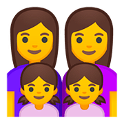 👩‍👩‍👧‍👧 Emoji Familia: Mujer, Mujer, Niña, Niña en Google Android 8.0.