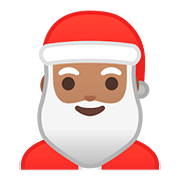 🎅🏽 Emoji Papai Noel: Pele Morena na Google Android 8.0.
