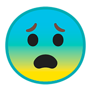 😨 Emoji Rosto Amedrontado na Google Android 8.0.