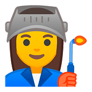 Émoji 👩‍🏭 Ouvrière sur Google Android 8.0.