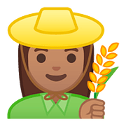 👩🏽‍🌾 Emoji Fazendeira: Pele Morena na Google Android 8.0.