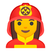 👩‍🚒 Emoji Feuerwehrfrau Google Android 8.0.