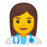 👩‍⚕️ Emoji Mulher Profissional Da Saúde na Google Android 8.0.