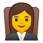 Émoji 👩‍⚖️ Juge Femme sur Google Android 8.0.