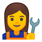 Emoji 👩‍🔧 Meccanico Donna su Google Android 8.0.