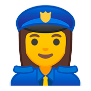 👮‍♀️ Emoji Agente De Policía Mujer en Google Android 8.0.