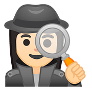 🕵🏻‍♀️ Emoji Detective Mujer: Tono De Piel Claro en Google Android 8.0.