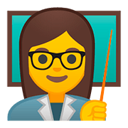 Emoji 👩‍🏫 Professoressa su Google Android 8.0.