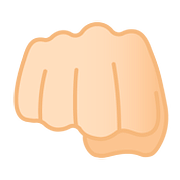 Emoji 👊🏻 Pugno Chiuso: Carnagione Chiara su Google Android 8.0.