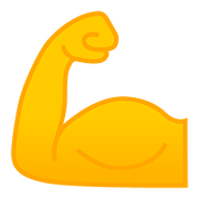 💪 Emoji Bíceps Flexionado en Google Android 8.0.