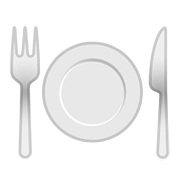 Émoji 🍽️ Assiette Et Couverts sur Google Android 8.0.